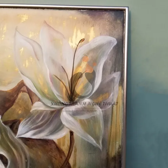 Tranh Hoa Ly Giả Cổ Vẽ Trên Nền Đồng