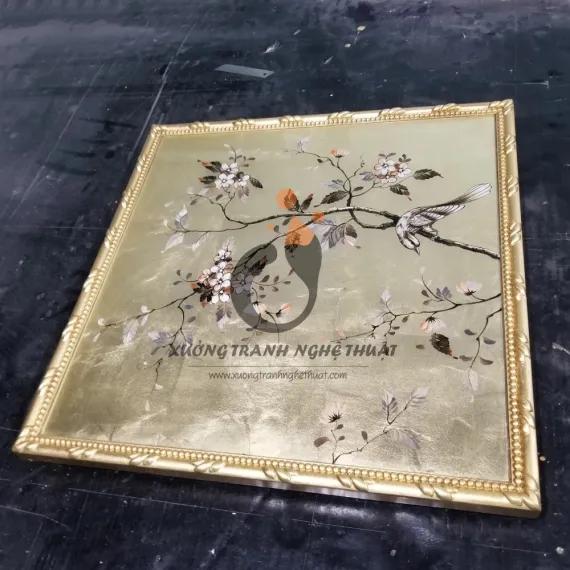 Bộ Tranh Kiếng 06 Tấm Vẽ Ngược Trên Nền ĐồngBộ Tranh Kiếng 06 Tấm Vẽ Ngược Trên Nền Đồng