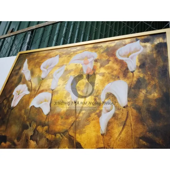 Tranh Hoa Loa Kèn Vẽ Xuôi