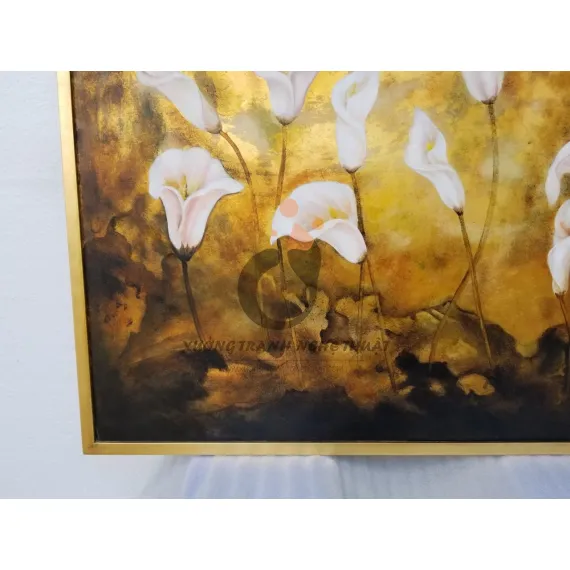 Tranh Hoa Loa Kèn Vẽ Xuôi