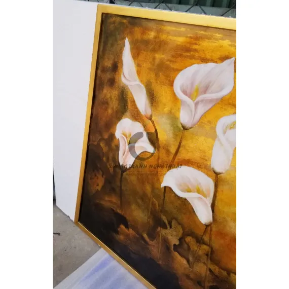 Tranh Hoa Loa Kèn Vẽ Xuôi