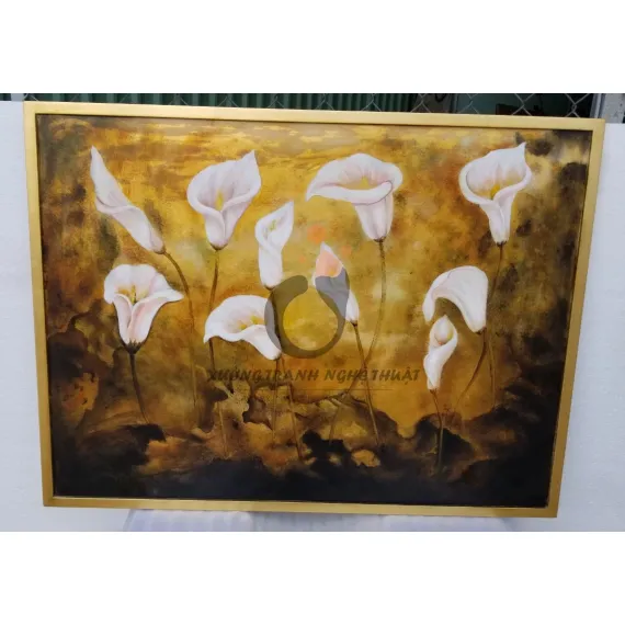 Tranh Hoa Loa Kèn Vẽ Xuôi