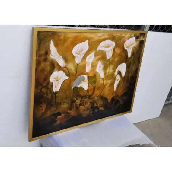 Tranh Hoa Loa Kèn Vẽ Xuôi