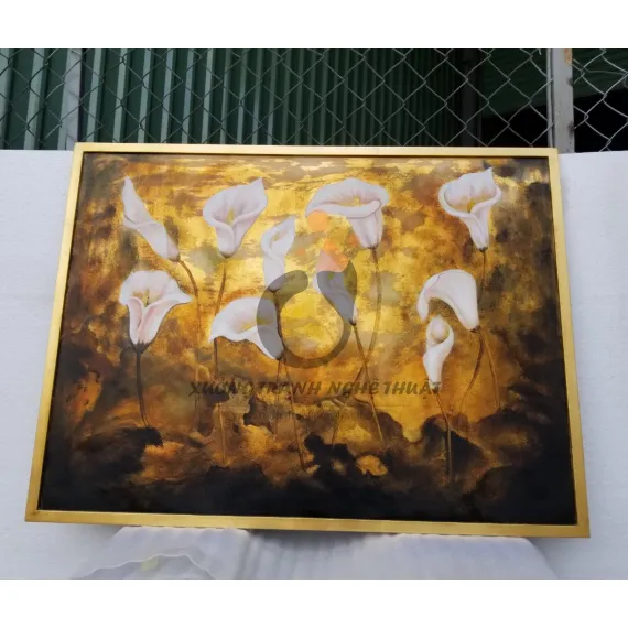 Tranh Hoa Loa Kèn Vẽ Xuôi