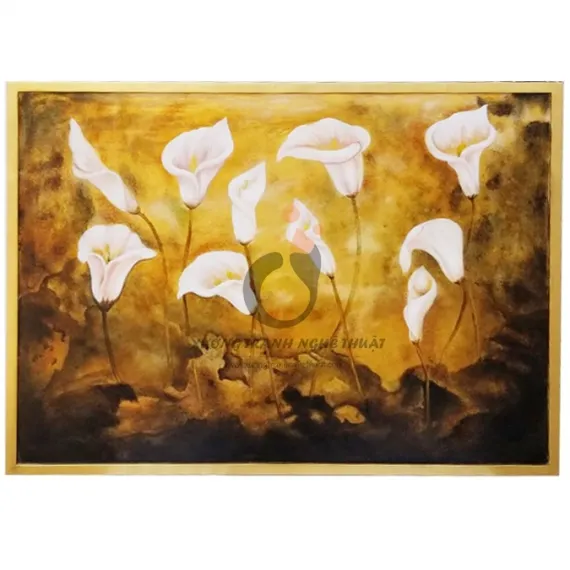 Tranh Hoa Loa Kèn Vẽ Xuôi