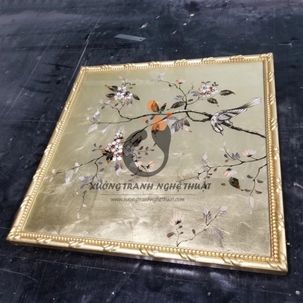 Bộ Tranh Kiếng 06 Tấm Vẽ Ngược Trên Nền ĐồngBộ Tranh Kiếng 06 Tấm Vẽ Ngược Trên Nền Đồng