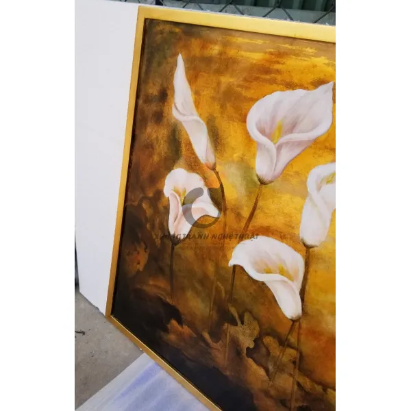 Tranh Hoa Loa Kèn Vẽ Xuôi