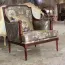 Sofa Đơn Louis XVI KATI Màu Nâu