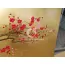 Tranh Hoa Đào 06 Tấm Dát Đồng