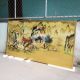 Tranh Thủy Mặc Vẽ Trên Nền Dát Đồng