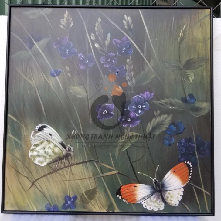 Tranh Hoa Và Bướm Vẽ Xuôi, Xưởng tranh nghệ thuật